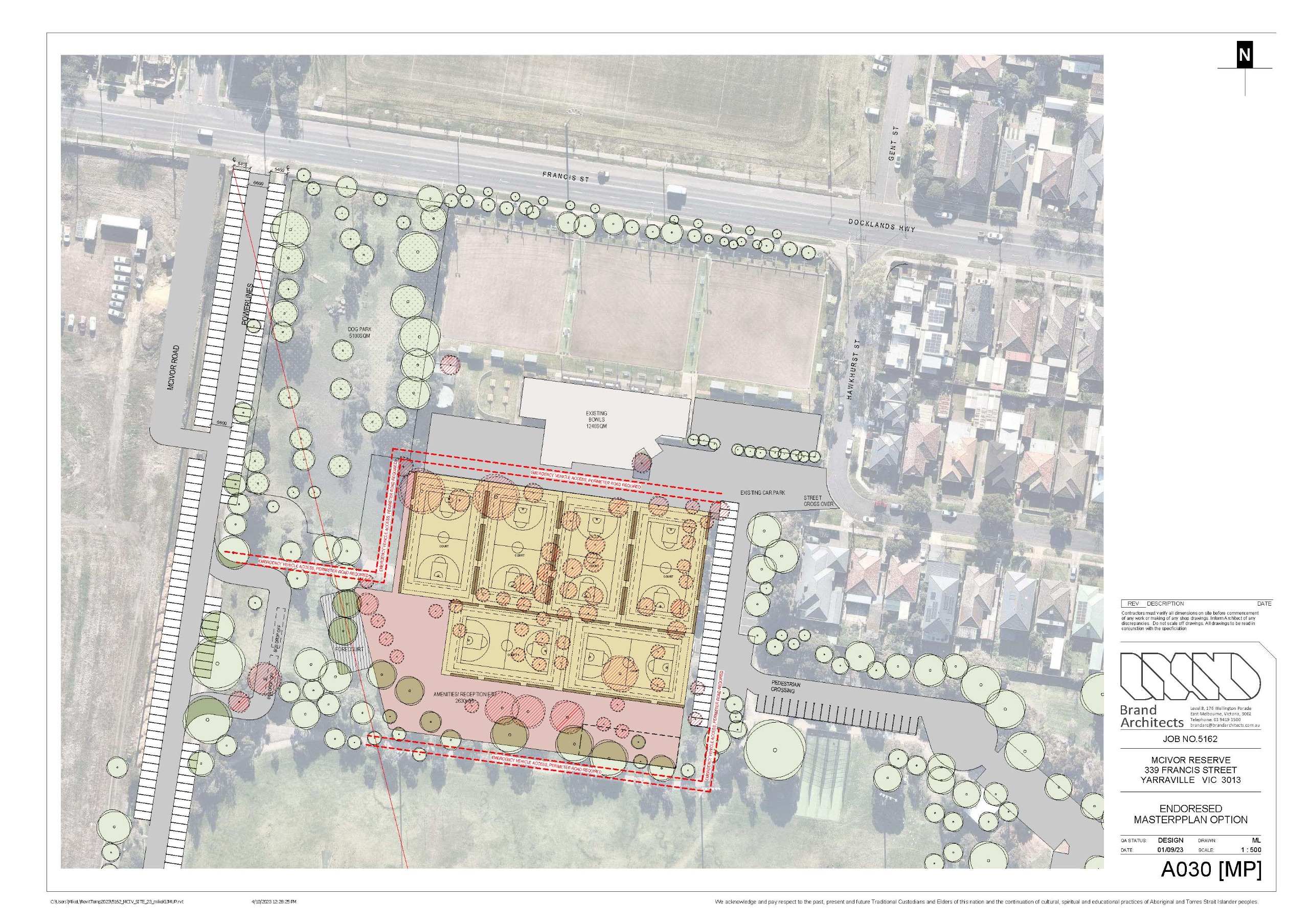 Endorsed Master Plan Stadium Layout