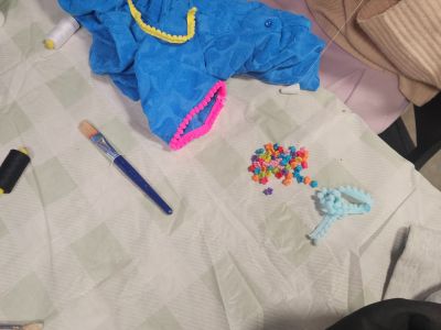 People sewing and upcycling