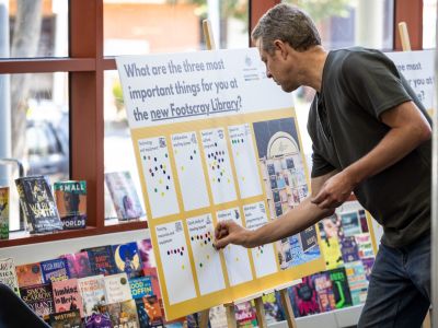 Community engagement at the Get A Taste of Creative West event